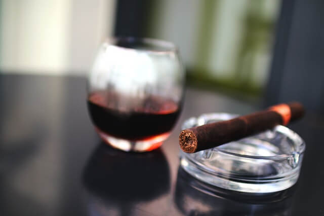 cigar and drink